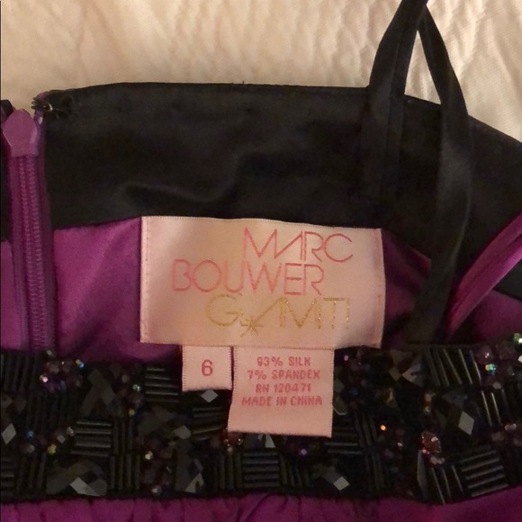 Marc Bouwer Fuchsia Embellished Cocktail Dress - Picture 5 of 5